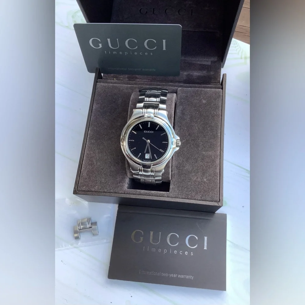 Mens Gucci Stainless Steel Bracelet Watch🌟🌟